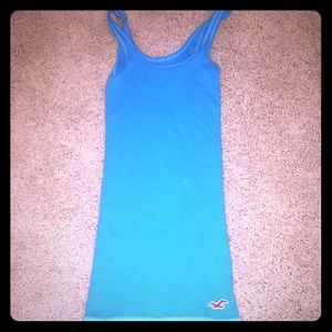 Blue Hollister tank top